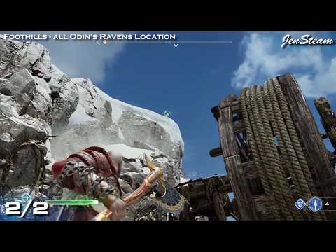 God of War All Odin's Ravens in Foothills (Allfather Blinded Trophy)