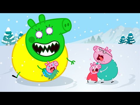 Peppa Pig and Shark Monster, Zombies Appear At The Pig City 🧟‍♀️ | Peppa Pig Funny Animation