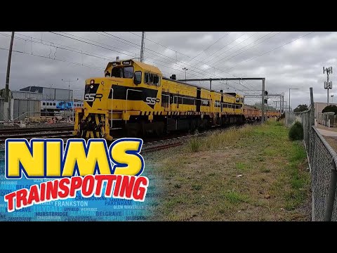 Freight through Westall station