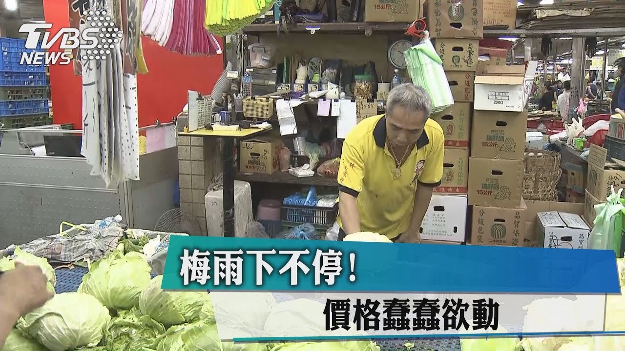 梅雨下不停!葉菜多「水傷」 價格蠢蠢欲動