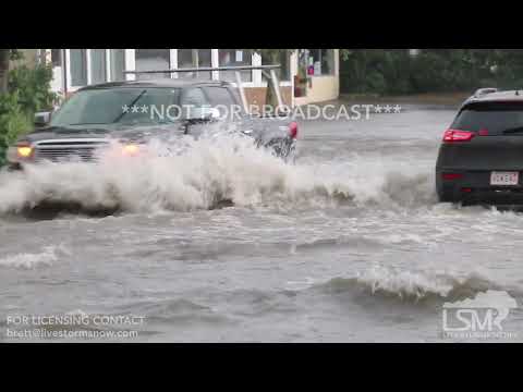 06-30-19 Falmouth, MA - Severe Thunderstorm Warning- Flooded Roadways- Stranded Motorist