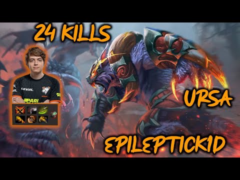 VP.Epileptick1d URSA Warrior 24 kills EU Carry Pro dota 7.28b fullgameplay