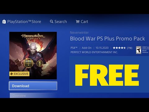 How to get Neverwinter Blood War PS Plus Promo Pack Free on PlayStation | PS4