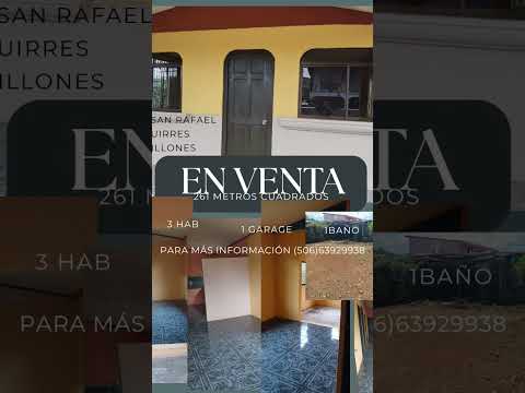 House for sale (direct sale/no intermediaries) in the San Rafael neighborhood of Siquirres, Limón.