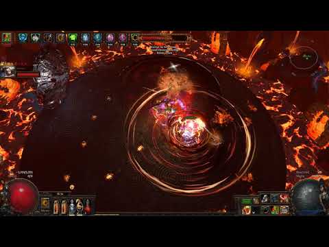PoE boss - River of Hysteria - The Enslaver (Elder Guardian) - full block cleave, Ngamahu cyclone
