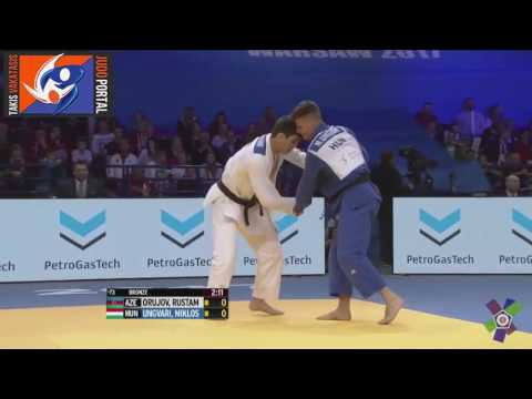 European Judo Championships Warsaw 2017 Bronze -73kg ORUJOV Rustam (AZE) vs. UNGVARI Miklos (HUN)