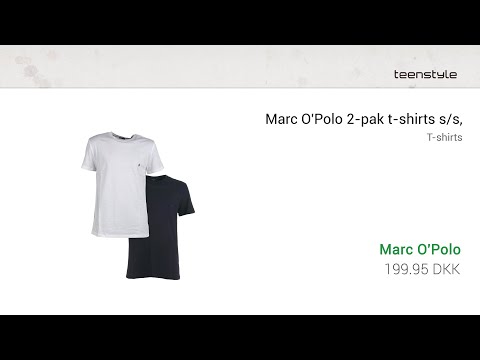 Marc O'Polo 2-pak camisetas s/s, hvid/marinho, Ícones | Teenstyle.dk