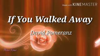 If You Walked Away- David Pomeranz