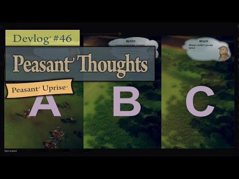 Indie Game Devlog #46 ~ Peasant Thoughts