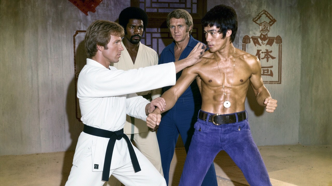 Nobody Has Ever Seen This Footage! Chuck Norris Almost BEATS Bruce Lee!【 FULL FIGHT】