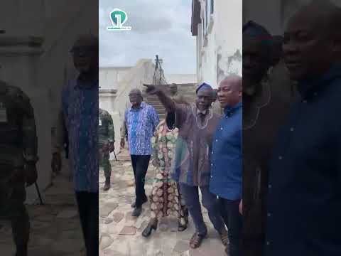 Mahama Visits Cape Coast Castle, Welcomed With Slavery Reenactment