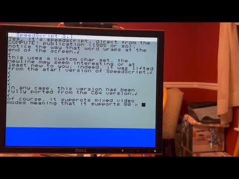 Commodore (COMPUTE!) SpeedScript for the F256; teaser  (HD)