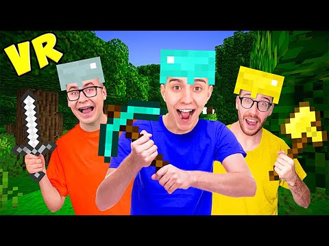 24 HOURS IN VR MINECRAFT CHALLENGE!