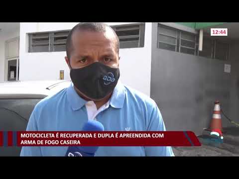 Motocicleta é recuperada e dupla é apreendida com arma de fogo caseira 17 12 2020