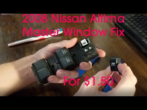 2008 Nissan Altima Master Window Switch Fix for $1.50 #righttorepair