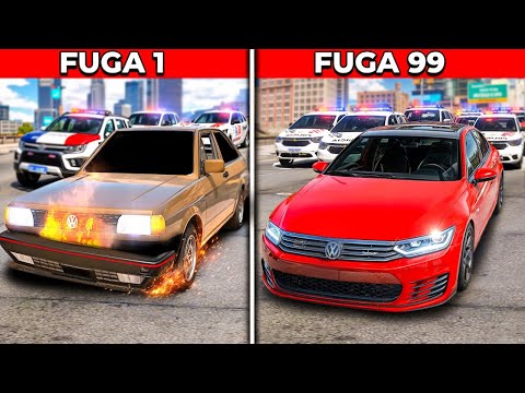 Dando FUGA com CARROS BRASILEIROS no GTA 5 RP!!