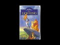Opening To The Lion King 1995 VHS Version 2 Canadian Copy