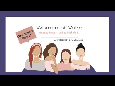 Devo & Prayer Call w/ Nichole B. - Courageous Peace