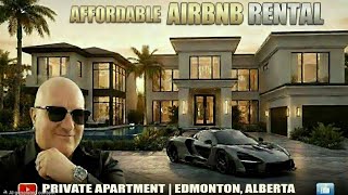 Affordable Edmonton Airbnb | Full Private Apartment Tour 🏠 #airbnb #tour #albert