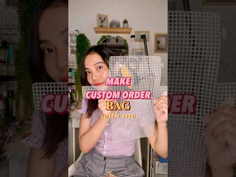 Make plastic canvas bag with me #diybags #tutorial #handmade