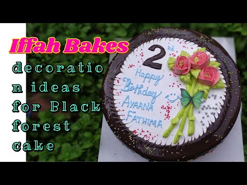 Decoration ideas for Black forest cake