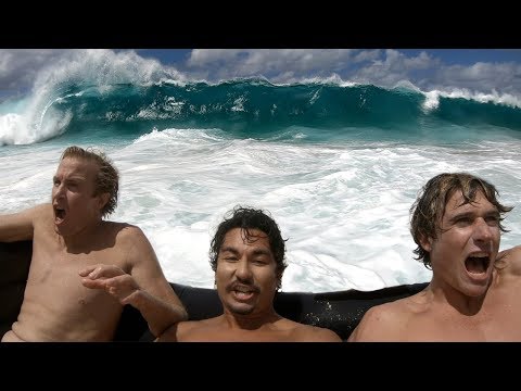 Couch Surfing Giant Shorebreak | Jamie O'Brien