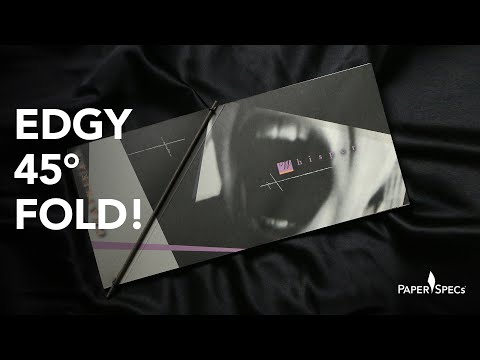 Creative #BookDesign – 45-Degree Fold ‘Voices’ Promo – Paper Inspiration No. 474