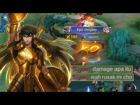 AKIBAT NGEREMEHIN DAMAGE EARLY BOWO JADI SHOCK | CHOU BUILD TERSAKIT - TOP GLOBAL CHOU MLBB