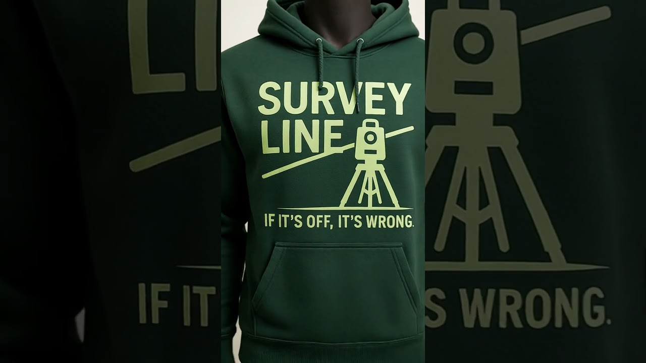 Survey Line Hoodie for Land Surveyors | Precision You Can Wear