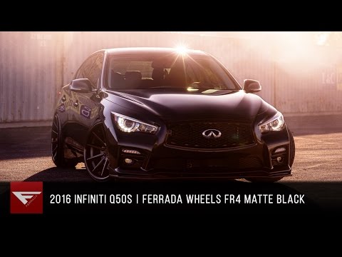 2016 Infiniti Q50s - Ferrada FR4 Matte Black with a Gloss Black Lip