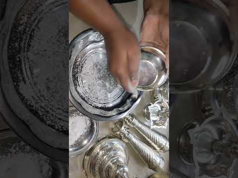 How to clean German Silver at home/ how to Polish German silver at home/ German silver cleaning