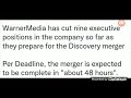 The WarnerMedia And Discovery Merger Might Come To A Close To Be Completed