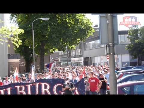 Willem II - FC Den Bosch corteo de Heuvel - stadion