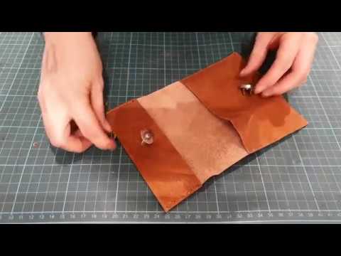 Realizzare da sè un portatabacco DIY Pelle Cucire accessori in pelle