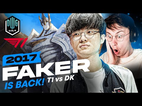 2017 FAKER IS BACK - T1 VS DK  LCK COSTREAM - CAEDREL