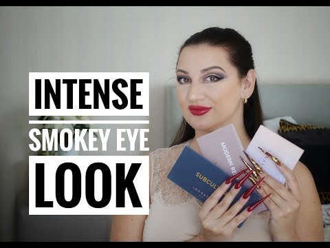 INTENSE SMOKEY EYE LOOK FEATURING ABH SUBCULTURE AND MODERN RENAISSANCE EYESHADOW PALETTES
