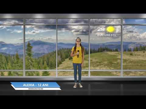 ALEXIA TANASE ne prezintă vremea - Proiect Meteo cu Daniel Nițoiu la Școala TV Dicție.ro