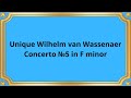 Unique Wilhelm van Wassenaer Concerto №5 in F minor