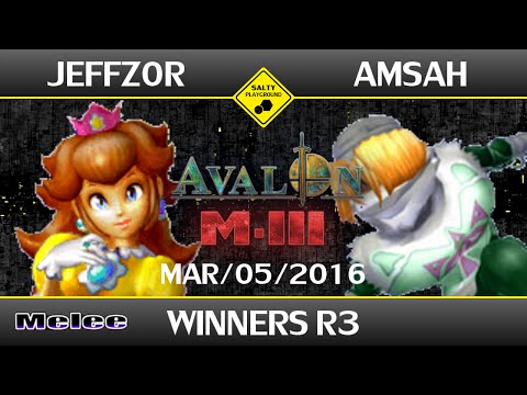 Avalon M-III - Jeffz0r (Peach) Vs JJ | Amsah (Sheik) - SSBM Singles Winners R3