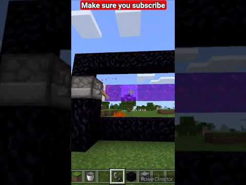 Sy Gamerz - How to make a Cursed Nether Portal in Minecraft | #shorts #youtubeshorts #minecraft