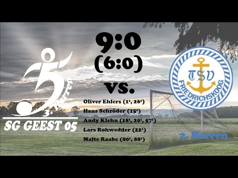 Highlights SG Geest 05 III vs. TSV Friedrichskoog II - 9:0 (6:0) - 27.10.2017