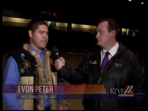 KTVF Live Shot from AFN with Evon Peter