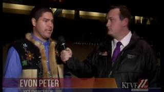 KTVF Live Shot from AFN with Evon Peter