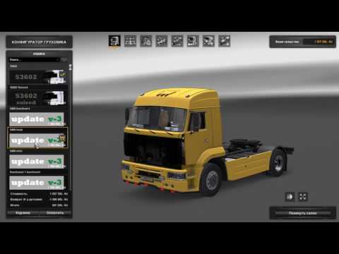 Обзор и тест Камаза в Euro Truck Simulator 2 v.1.27.1.2s
