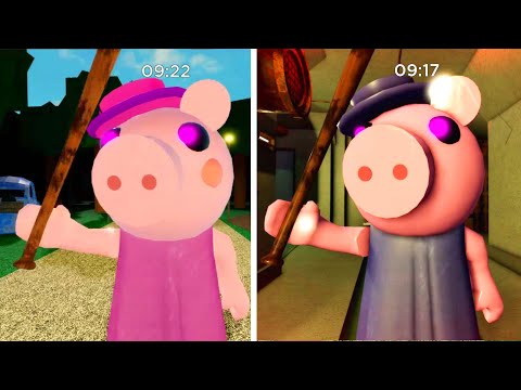 OLD GRAND MOTHER VS NEW GRANDMOTHER JUMPSCARE - Roblox Piggy New Update