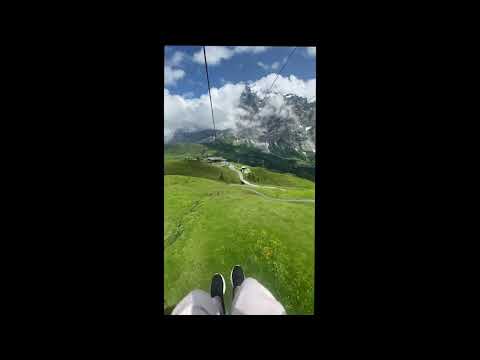 OMG! Don't miss gliding on Swiss ropeways over the mountains! #shorts