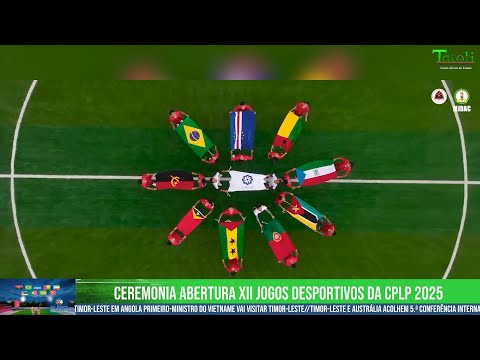 SERIMÓNIA ABERTURA JOGU DESPORTIVU CPLP NO JOGU FUTEBOL TIMOR-LESTE VS PORTUGAL
