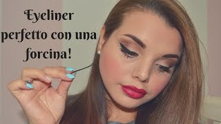 Eyeliner perfetto con una forcina! 👍🏻