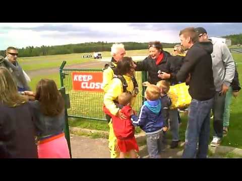 Marcel's 60 years "Anniversary" Skydive-experience""The landing in Malmedy(Spa)".