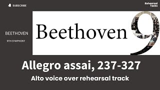 Beethoven 9th symphony , Alegro assai, (237-327) ,Alto ,Voice over